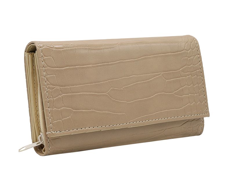 portfel damski pu 309-1-5865 beige zdjęcie 1