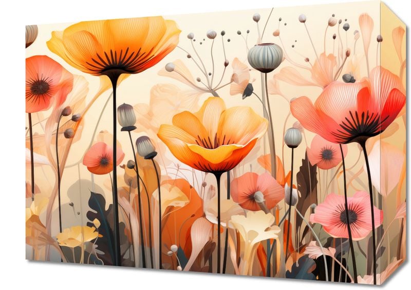 Obraz 40x30cm Taneczne Maki zdjęcie 1