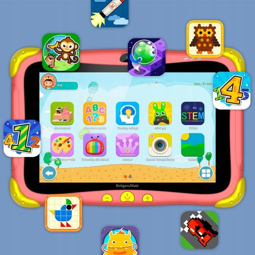 Tablet dla dzieci edukacyjny Kruger&Matz 8" FUN 808 3/32GB WiFi Android 13 na Arena.pl