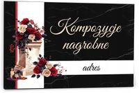 Tabliczka reklamowa szyld dibond 40x30 Z NADRUKIEM kwiaciarnia kompozycje