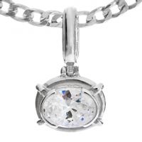 SREBRNY WISIOREK Z DUŻĄ CYRKONIĄ SREBRO PRÓBY 925