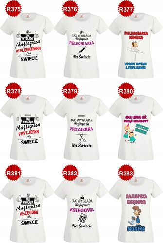 KOSZULKA T-shirt prezent NAJLEPSZA KSIĘGOWA na Arena.pl