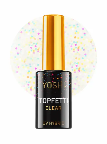 YOSHI Top hybrydowy TOPFETTI CLEAR - 10ml na Arena.pl