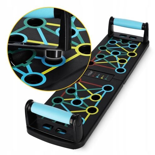 DESKA DO POMPEK PLATFORMA DO ĆWICZEŃ UCHWYTY WIELOFUNKCYJNA PUSH UP BOARD na Arena.pl