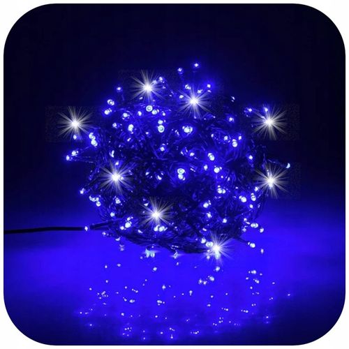 LAMPKI CHOINKOWE NIEBIESKIE 300 LED FLASH WEW/ZEW 22M ŚWIĄTECZNE NA CHOINKĘ na Arena.pl