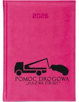 KALENDARZ A4 2026 DZIENNY terminarz FIRMOWY z nadrukiem UV POMOC DROGOWA