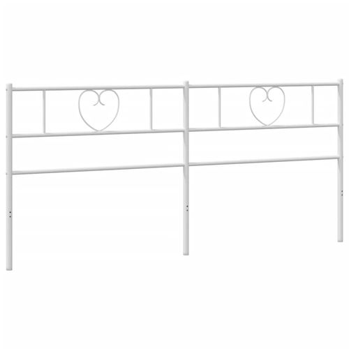 Metalowe wezgłowie, białe, 200 cm na Arena.pl