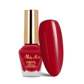 Klasyczny lakier Color Lacquer Vinyl Effect System MollyNails Red 10 ml