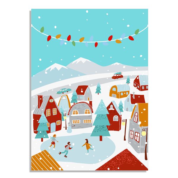 Obraz Świąteczne Miasteczko zdjęcie 1