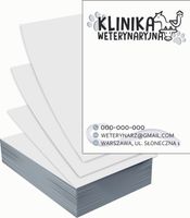 Ulotki A6 reklamowe firmowe 5000szt projekt w cenie KLINIKA WETERYNARYJNA
