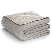 Narzuta na łóżko LAILA styl glamour 170x270 beżowa AmeliaHome