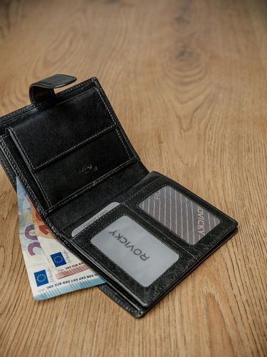 elegancki portfel męski ze skóry naturalnej - rovicky na Arena.pl