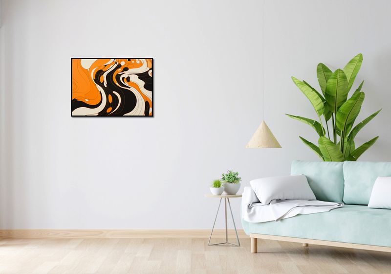 Plakat 70x50cm Tańczący Atrament zdjęcie 4