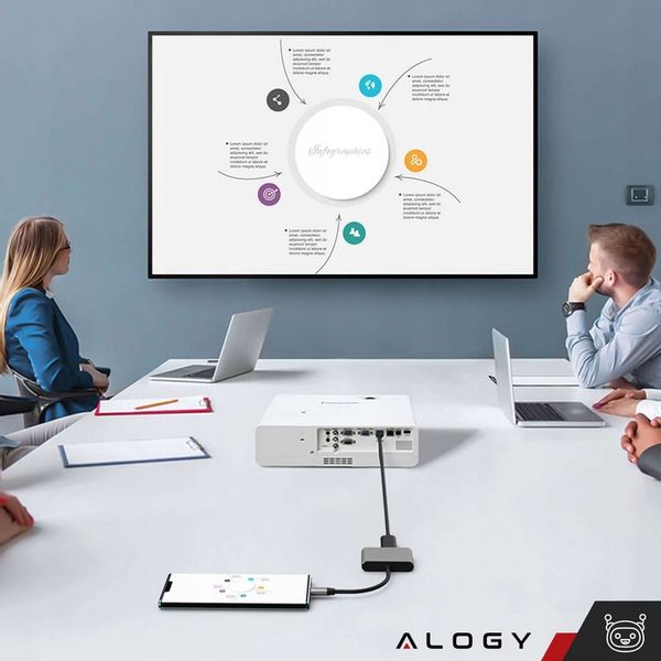 ROZDZIELACZ ADAPTER HUB HDMI TYPE-C DO MACBOOK AIR PRO 13 14 15 16 M1 M2 M3 zdjęcie 6
