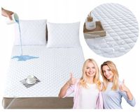 Ochraniacz na Materac 160x200 WODOODPORNY Pikowany Podkład Pokrowiec