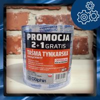 Taśma Tynkarska Blue Dolphin do Elewacji 30 Dni 48mm x 50m 2+1 GRATIS