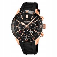Festina Silikonowa bransoletka do zegarka męskiego Watch Black Ceramic