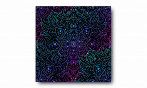 OBRAZ NA PŁÓTNIE 060 Mandala 60x60cm na Arena.pl