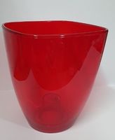 osłonka / doniczka storczyk 15 transparent czerwona