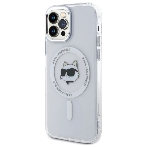 Etui Karl Lagerfeld do iPhone 12, iPhone 12 Pro, Biały, MagSafe zdjęcie 2