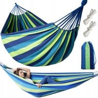 HAMAK OGRODOWY WISZĄCY DWUODOBOWY 300x160cm BRAZYLIJSKI XXL TORBA POKROWIEC