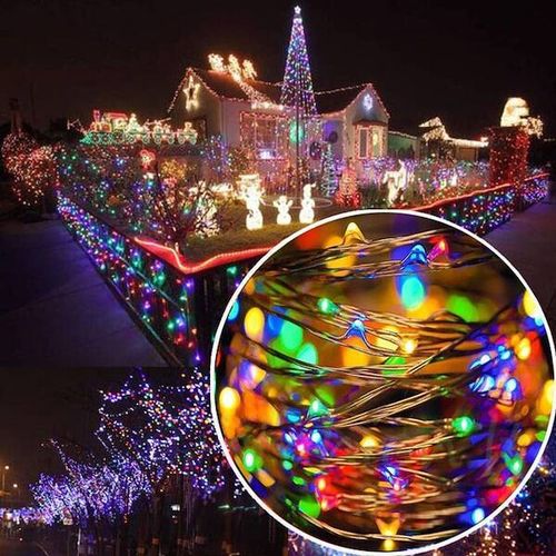 Lampki choinkowe 100 LED druciki na prąd multikolor na Arena.pl