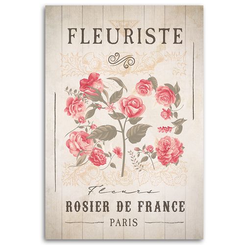 Obraz na płótnie, Kwiaciarnia Kwiaty Vintage 80x120 na Arena.pl