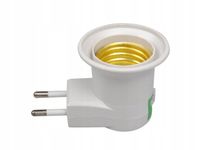 Oprawa zarówki E27 do gniazdka z włącznikiem