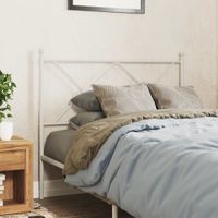 Metalowe wezgłowie, białe, 100 cm