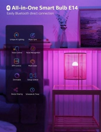 Lepro BP1 AI Smart Bulb E14 - inteligenta żarówka E14 na Arena.pl