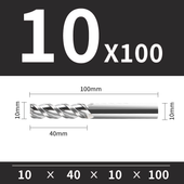 Frez Trzpieniowy VHM 3-Ostrzowy Rozmiar: Ø10x40x10Dx100L