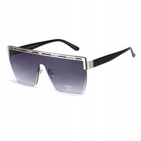 Damskie OKULARY PÓŁRAMKOWE PRZECIWSŁONECZNE Glamour Filtr UV400 + ETUI