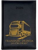 KALENDARZ A4 2026 DZIENNY terminarz z nadrukiem TRANSPORT SPEDYCJA IMIĘ