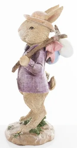 FIGURKA - WIELKANOCNY ZAJĄC KRÓLIK Z PISANKAMI II na Arena.pl