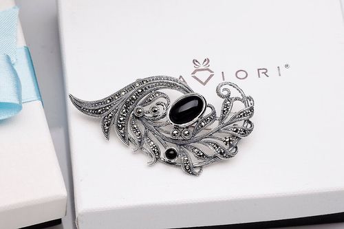 Srebrna broszka RDM2853 - Markazyty na Arena.pl