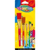 ZESTAW PĘDZLI AKRYLOWYCH JUMBO 5SZT COLORINO