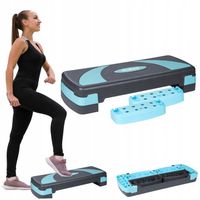 Step do aerobiku 78 cm ćwiczeń fitness 3 stopnie modułowy podest