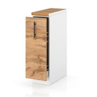 Szafka Kuchenna Stojąca Z Blatem Szafka Cargo 15cm Spremium Dąb Wotan