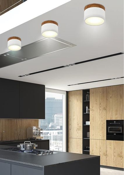 Tuba 9W LED 4000K biały+drewniany śr. 8,8 cm zdjęcie 7