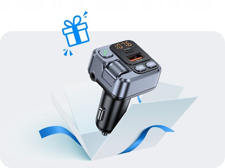 TRANSMITER BLUETOOTH SAMOCHODOWY AUDIO FM MP3 BT SZYBKA ŁADOWARKA USB zdjęcie 10