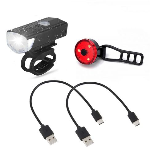 Lampka Rowerowa Latarka Na Kierownicę I Tył Zestaw Rowerowy Lr-02 na Arena.pl
