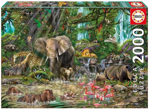 Educa Puzzle Afrykańska Dżungla 2000 el. na Arena.pl