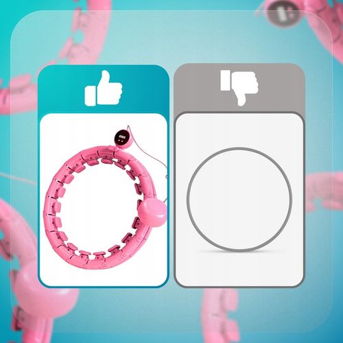 ODCHUDZAJĄCY HULA HOP Z OBCIĄŻENIEM SMART Z LICZNIKIEM I WYPUSTKAMI HULAHOP na Arena.pl