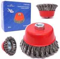 Szczotka 115mm FT54115FS czyszczenia rdzy blatów metalu drewna farby drut