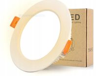 Panel LED Okrągły Energooszczędny Slim Biały LED Recessed Lightin GB x5