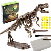 ZESTAW ARCHEOLOG WYKOPALISKA SKAMIELINY DINOZAUR SZKIELET T-REX + GRATIS