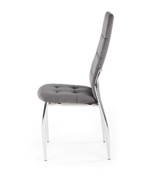 Krzesło Melani szare velvet zdjęcie 3