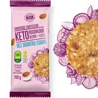 BOX KETO WEGAŃSKIE MIGDAŁOWE CIASTECZKA BEZ CUKRU LAKTOZY sezam+kokos 120g