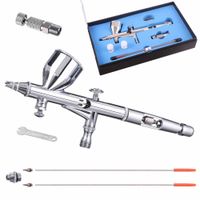 aerograf modelarski 3x dysza 0,2mm 0,3mm 0,5mm szybkozłączka zestaw