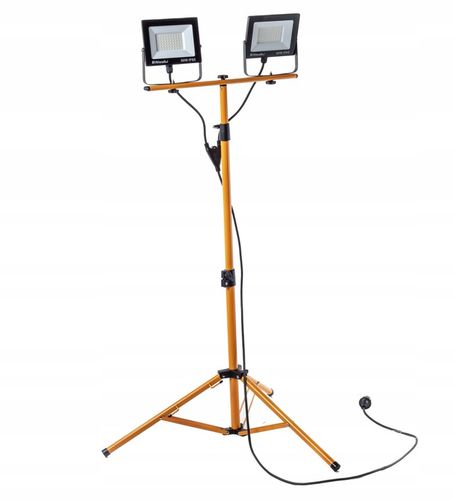 Halogen LED Statyw Budowlany Naświetlacz 2X 60W Zestaw Stojak RIWALL na Arena.pl